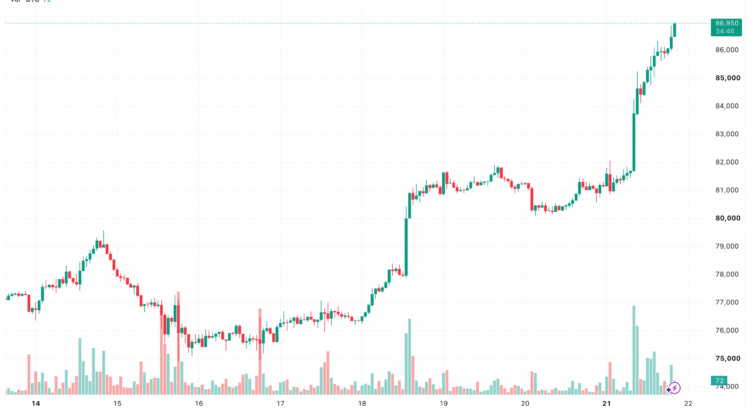 1B Liquidated in a Blink as Bitcoin Hits 87K, What's Twisting Next? 🦇🖤